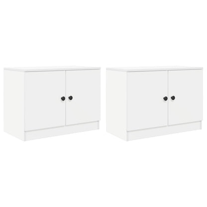 Armario De Almacenamiento Para Cama Alta 2 Uds. Blanco_3