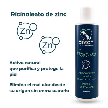Champú natural para el control de olores en perros – Pack 2 x 250 ml_3