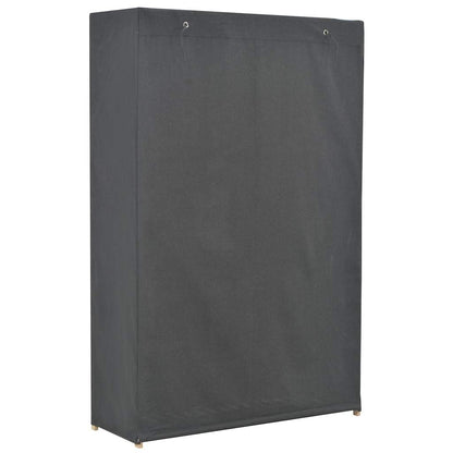 Armario De Tela De 3 Niveles Gris 110x40x170 Cm_2