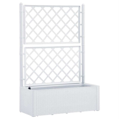 Arriate Con Enrejado Y Sistema De Riego Automático Blanco_0