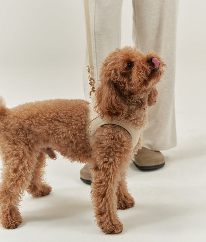 Cafide Arnés De Cuero Vegano Beige. Modelo Jala._2