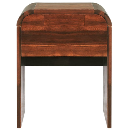 Mesita De Noche De Madera Maciza Acacia 41,5x42x52 Cm_1