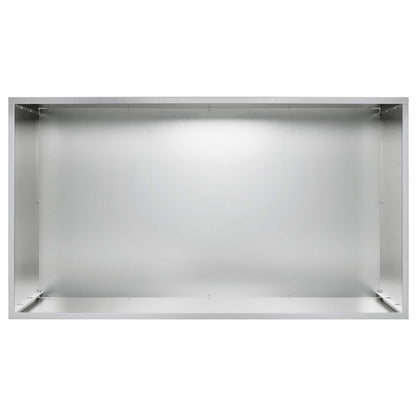Macetero De Jardín Plateado 80 X 50 X 50 Cm Acero Galvanizado_3