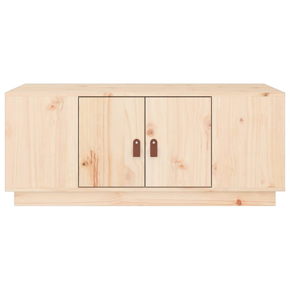 Mesa De Centro De Madera Maciza De Pino 100x50x41 Cm_4