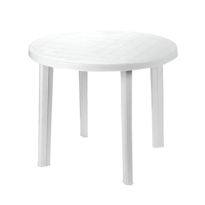 Mesa Resina Tondo Blanca 90 Cm