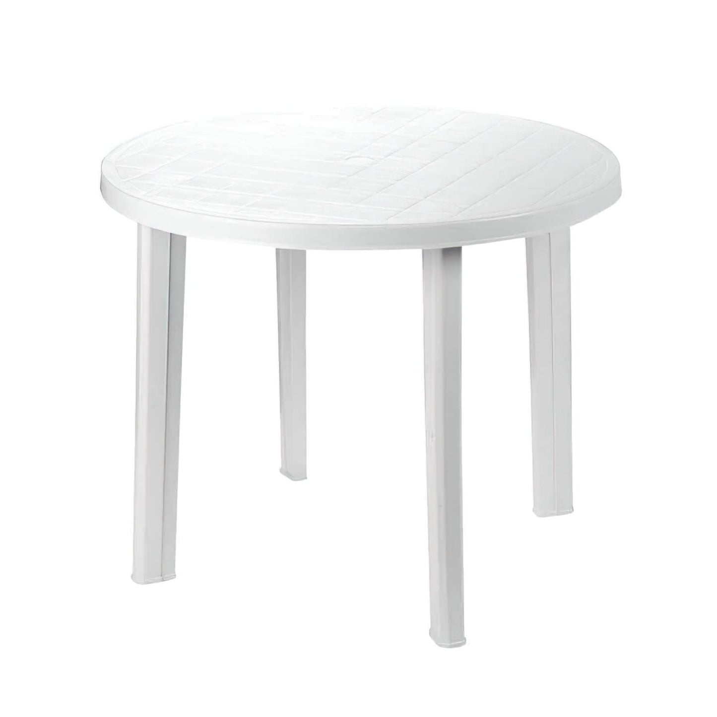 Mesa Resina Tondo Blanca 90 Cm_0
