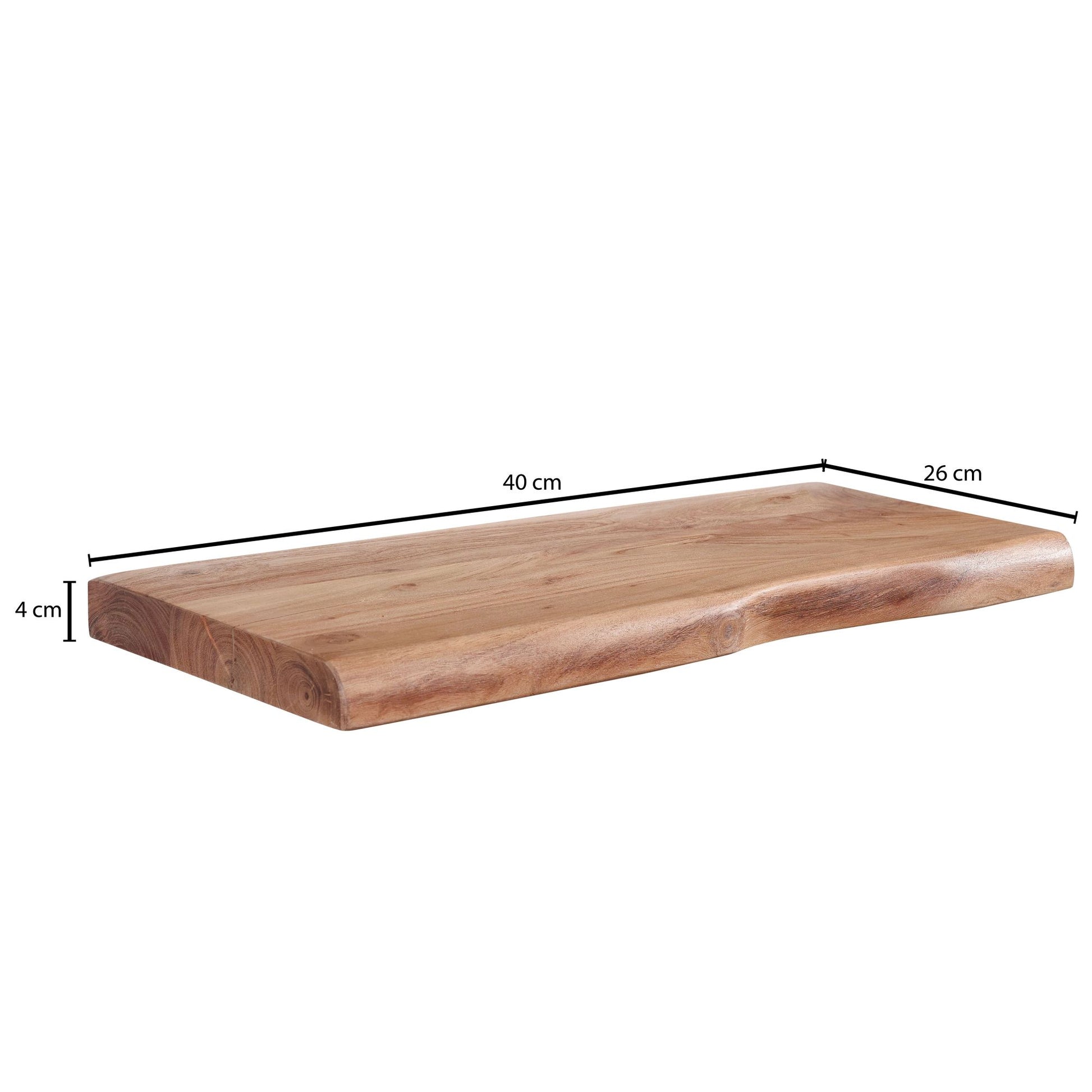 Estantería De Pared 40 Cm En Madera Maciza De Acacia_3