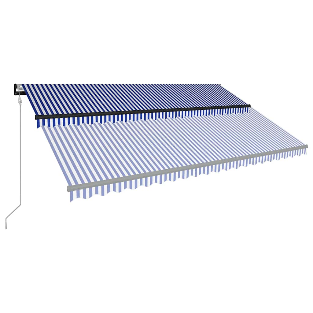 Toldo Con Led Y Sensor De Viento Azul Y Blanco 500x300 Cm_3