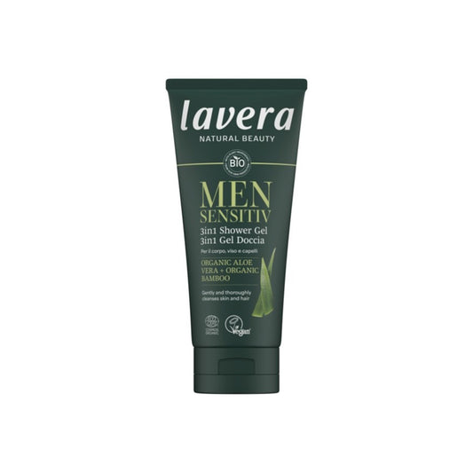 Gel ducha 3en1 Men Sensitiv Lavera 200 ml