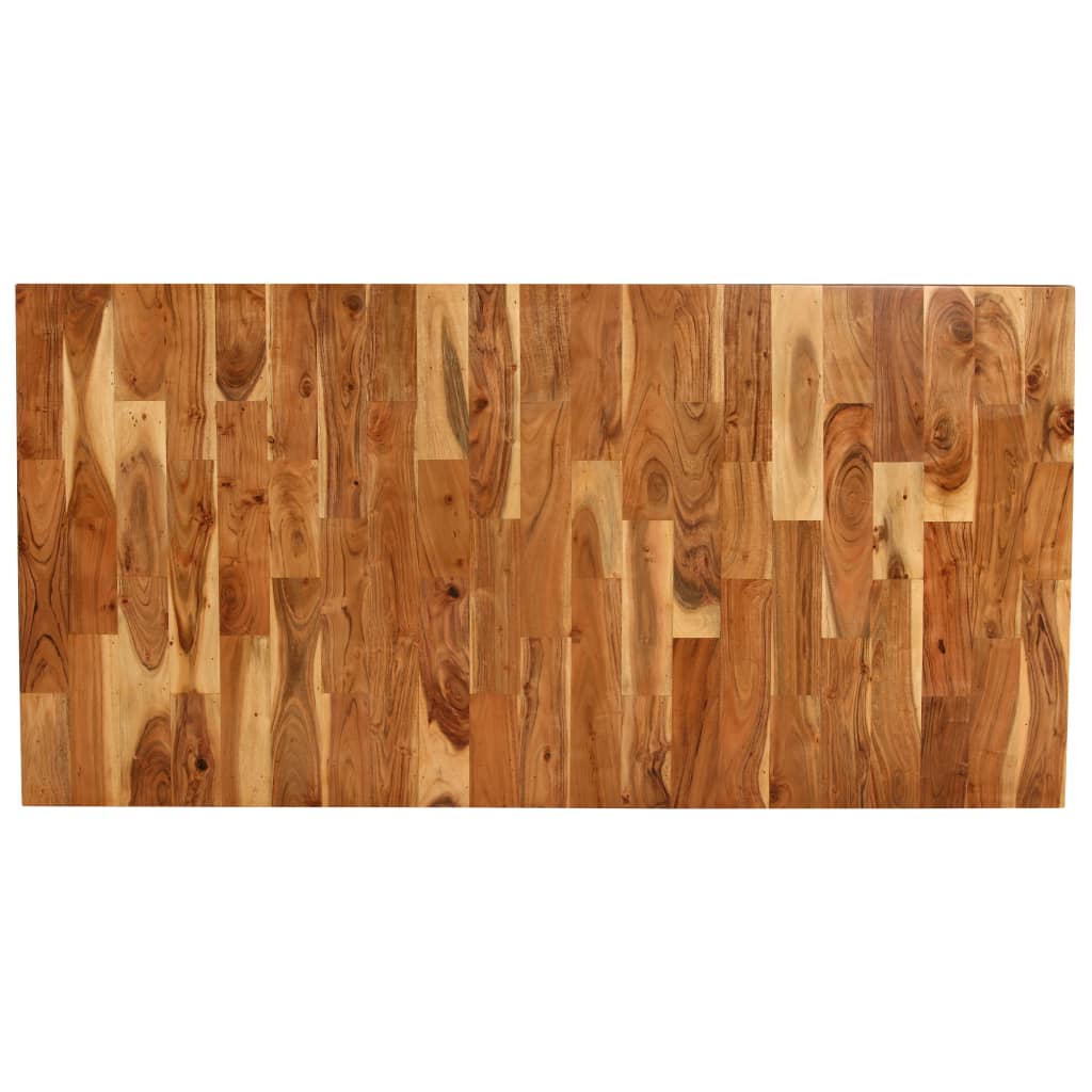 Mesa De Comedor Madera Maciza De Acacia Y Mango 180x90x76 Cm_4