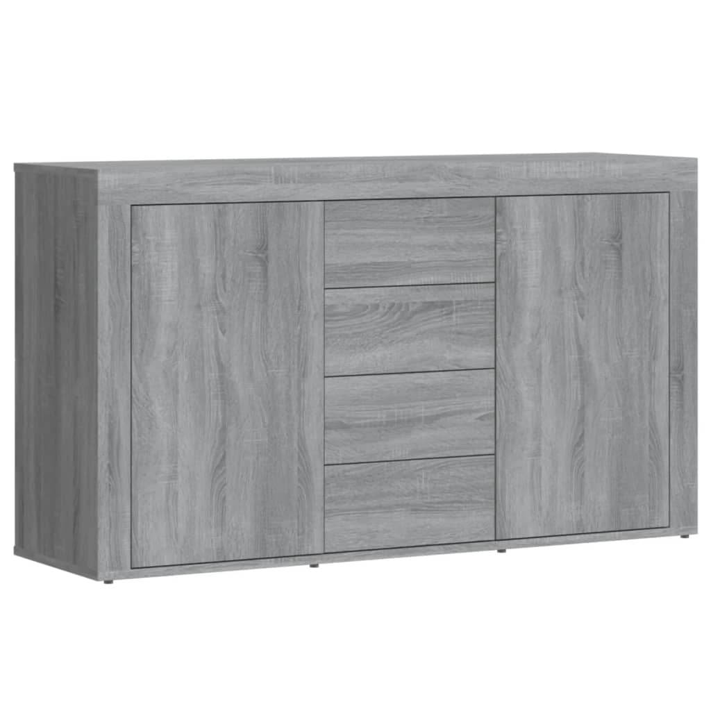 Aparador De Madera Contrachapada Gris Sonoma 120x36x69 Cm / Vetonek_2
