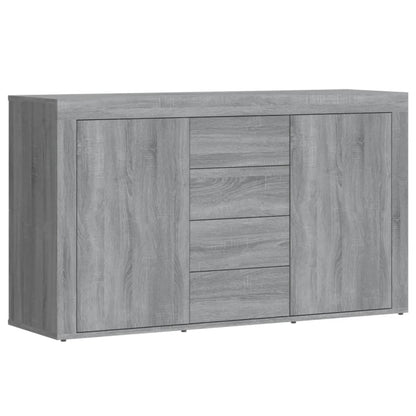 Aparador De Madera Contrachapada Gris Sonoma 120x36x69 Cm / Vetonek_2