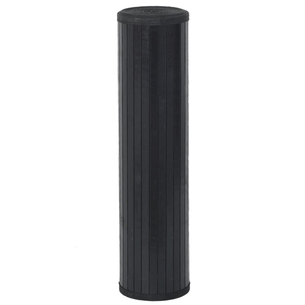 Alfombra Rectangular Bambú Negro 60x1000 Cm / Vetonek_2
