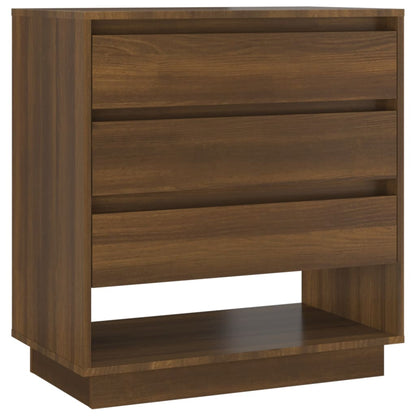 Aparador De Madera Contrachapada Marrón Roble 70x41x75 Cm / Vetonek_2