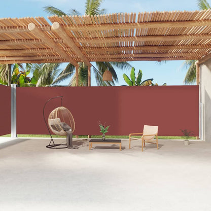 Vidaxl Toldo Lateral Retráctil Marrón 220x1200 Cm_1