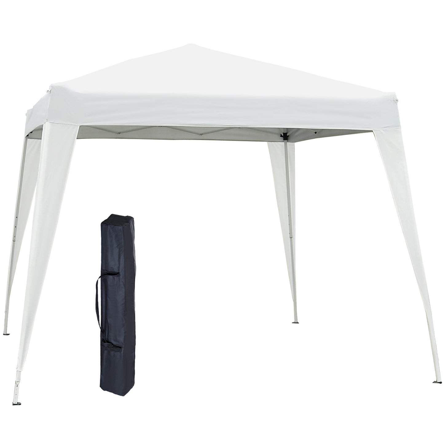 Outsunny Carpa Plegable 2,4x2,4 M De Jardín Diseño Pop Up De Acero Y Tela_0