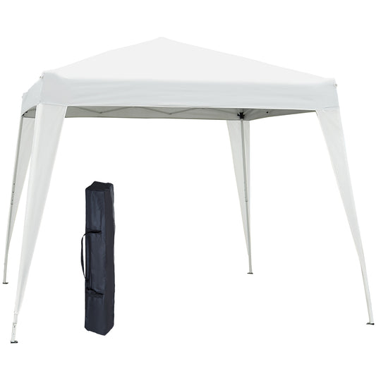 Outsunny Carpa Plegable 2,4x2,4 M De Jardín Diseño Pop Up De Acero Y Tela_0