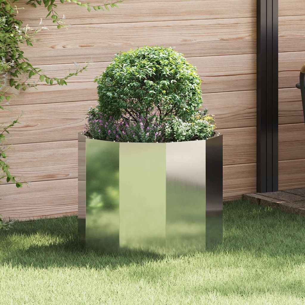 Jardinera Plateado 60 X 60 X 50 Cm Acero Galvanizado_1