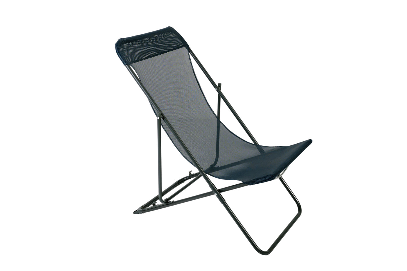 Lote De 2 Sillas De Jardín Plegables De Acero Texaline Azul - Mobiliario De Jardín - Chill Out - 98x56xh75cm_0
