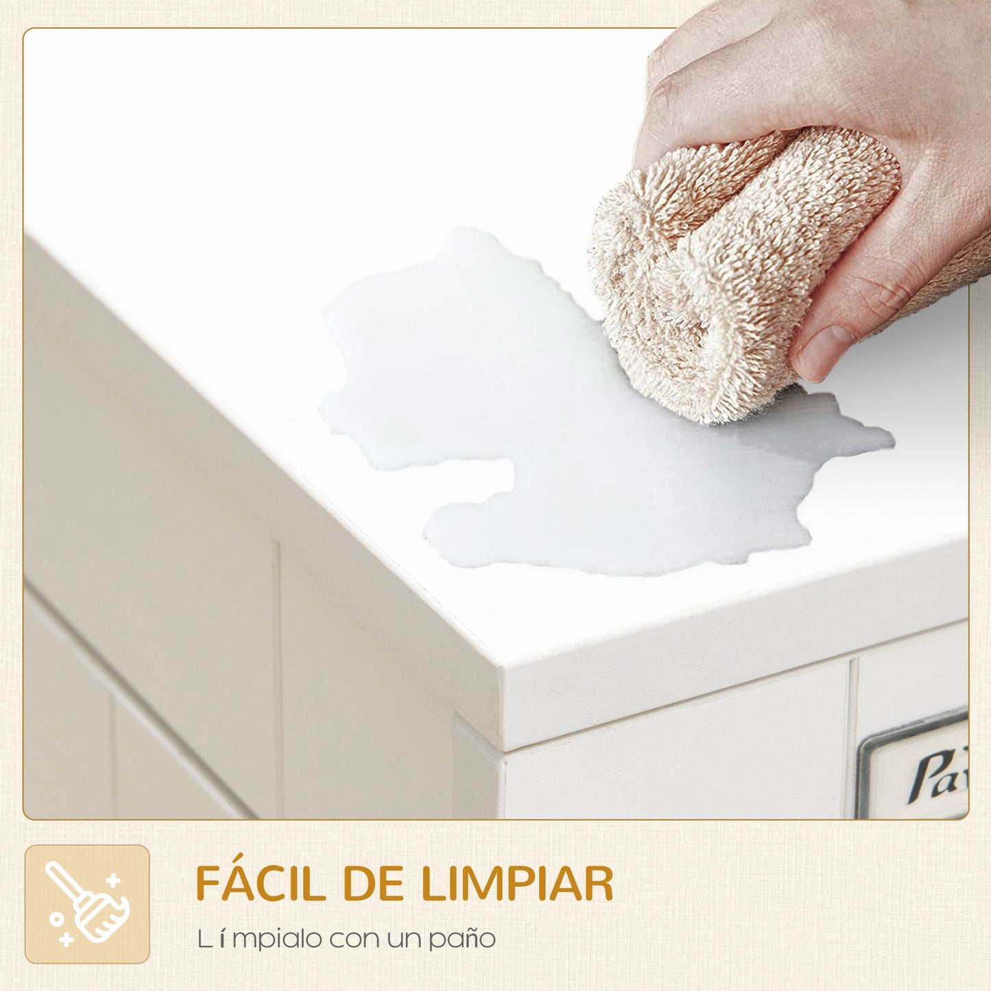 Pawhut Jaula Para Perros De Madera Superficie Mesa De Centro 94x60x71,5cm Blanco_3