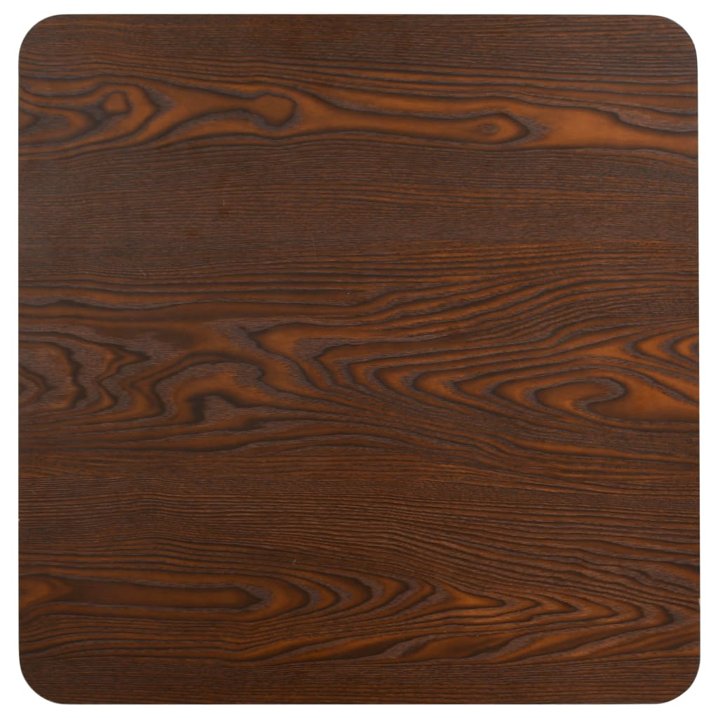 Mesa De Bistró Mdf Marrón Oscuro 50x50 Cm_2