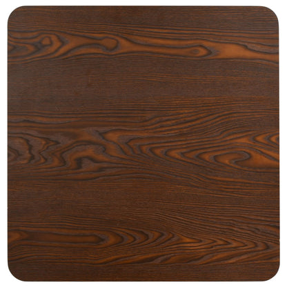 Mesa De Bistró Mdf Marrón Oscuro 50x50 Cm_2