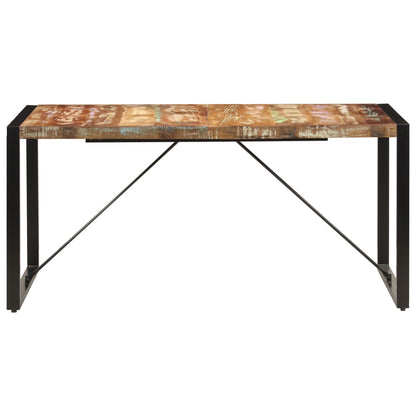 Mesa De Comedor De Madera Maciza Reciclada 160x80x75 Cm_1