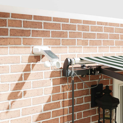 Toldo Retráctil Verde Y Blanco 400 X 300 Cm Poliéster_3
