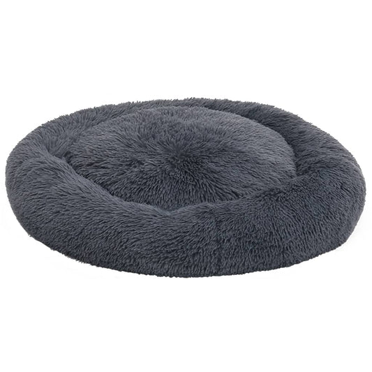 Vidaxl Cojín Lavable Para Perros Y Gatos Felpa Gris Oscuro 90x90x16 Cm_0