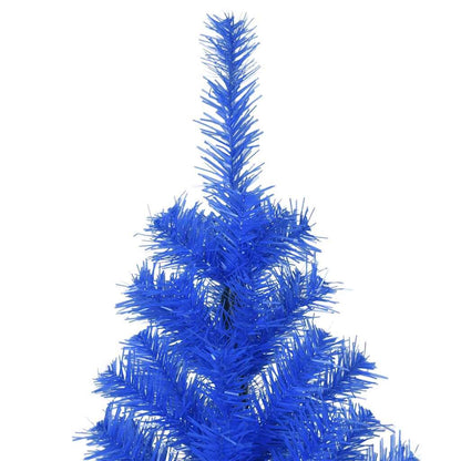 Vidaxl Árbol De Navidad Artificial Con Soporte Pvc Azul 180 Cm_3