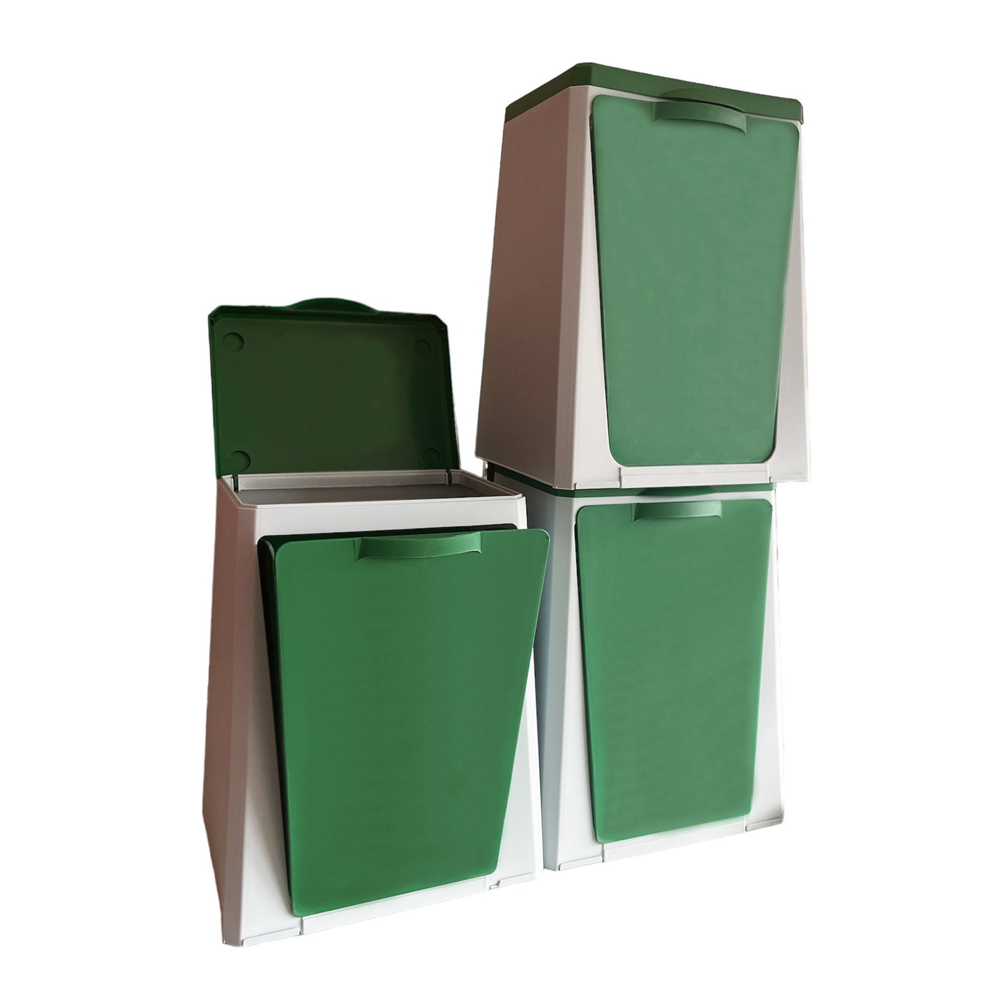 Ecube - 3 Cubos Modulables De Reciclaje Vileda 10l/ud_0