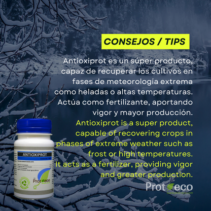 Protector antiheladas ecológico para plantas Antioxiprot Prot-eco 100 ml + pipeta 5 ml gratis_1