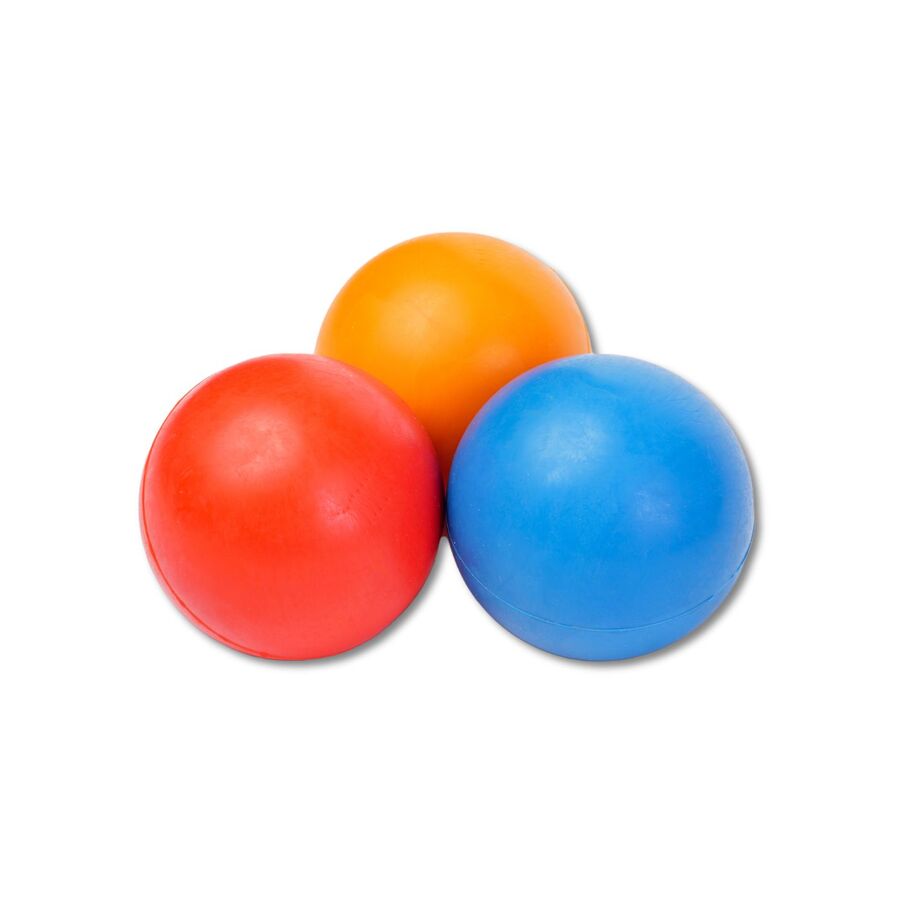 3 Pelotas Para Perro De Goma Y Caucho De 5cm De Diámetro, En Surtido De Colores Wuapu_1