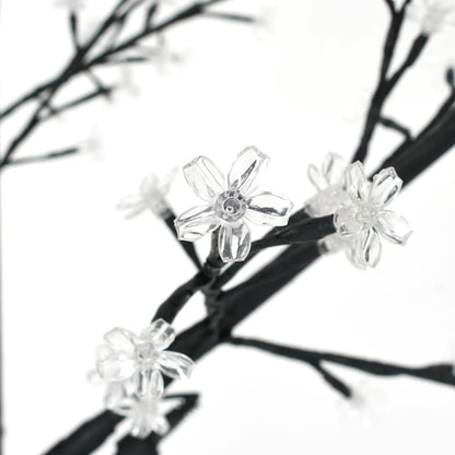 Vidaxl Árbol De Navidad 200 Leds Blanco Cálido Flores De Cerezo 180 Cm_4