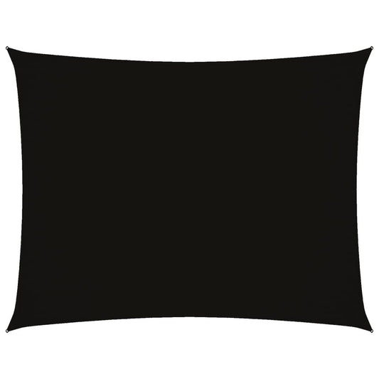 Vidaxl Toldo De Vela Rectangular Tela Oxford Negro 2,5x3,5 M_0