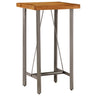 Mesa Alta De Bar Teca Maciza Reciclada 60x60x107 Cm