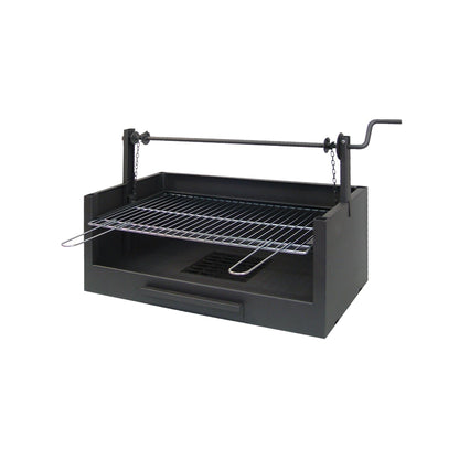 Cajón Barbacoa con Elevador y Parrilla Cincada Imex el Zorro 73x40x50