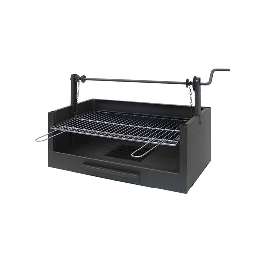 Cajón Barbacoa con Elevador y Parrilla Cincada Imex el Zorro 73x40x50