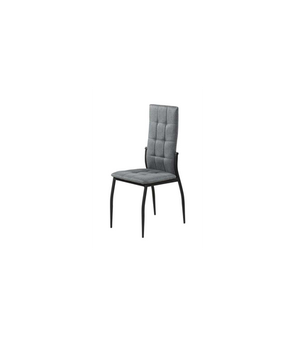 Silla Coral C-48-6 Tapizada En Textil Color Gris Oscuro, 98cm(alto) 40cm(ancho) 50cm(largo)_2