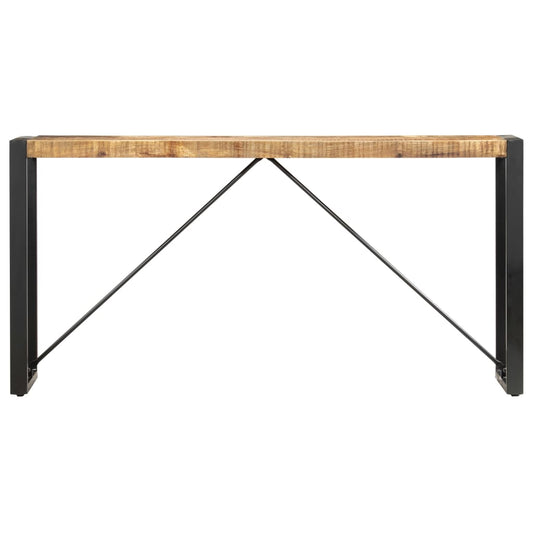 Mesa Consola De Madera Maciza De Mango 150x35x76 Cm_0