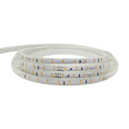 Tira Led 220v Smd2835, 60led/m, 1 Metro Con Conectores Rápidos, 20cm Corte, Blanco Frío_0