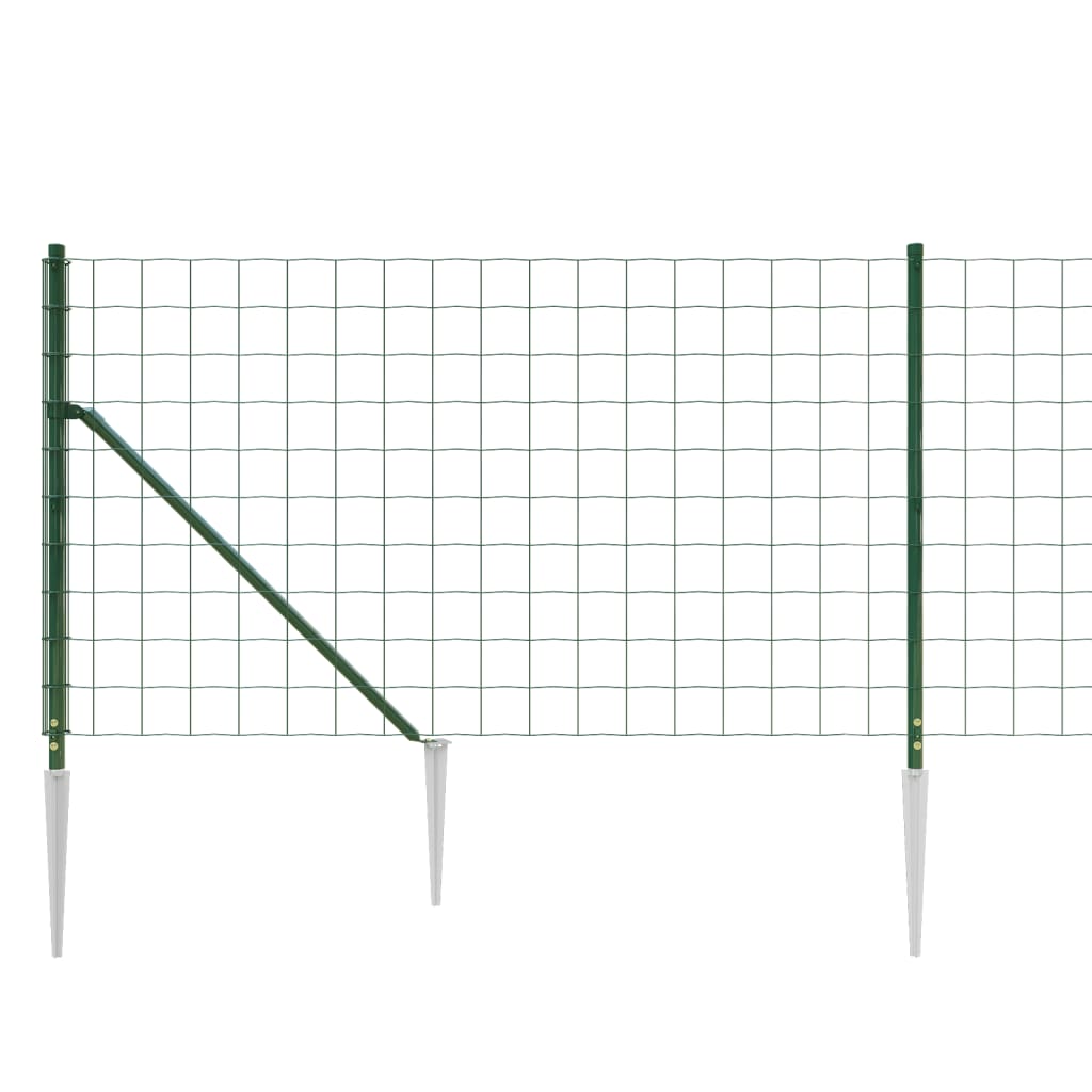 Cerca De Alambre Con Pinchos De Anclaje Verde 1,1x25 M / Vetonek_3