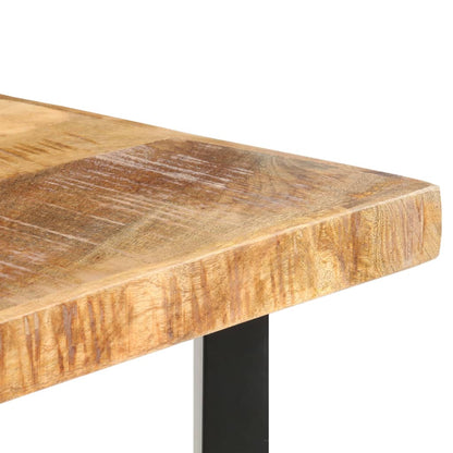 Mesa De Bar Madera Maciza De Mango Rugosa 120x58x107 Cm_3
