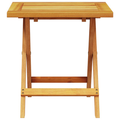 Tumbona Con Cojín Y Mesa Madera Maciza De Acacia / Vetonek_2