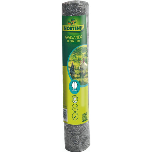 Malla Metalica Triple Torsion Galvanex 41 0,5x10 M Nortene_0