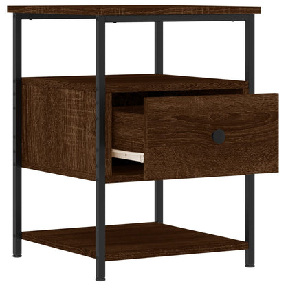 Mesitas Noche 2 Uds Madera Ingeniería Marrón Roble 40x42x56 Cm_4