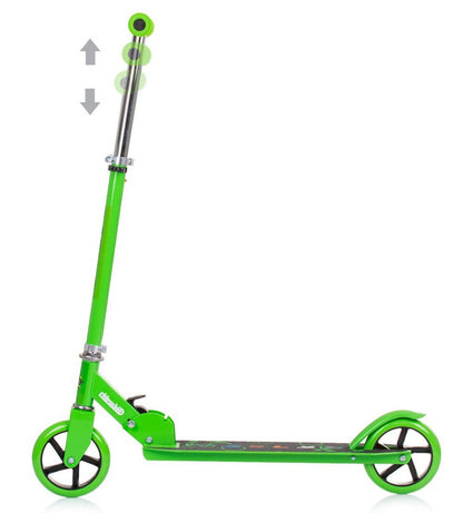 Patinete Infantil Sharky Hasta 100 Kg Plegable Green_2