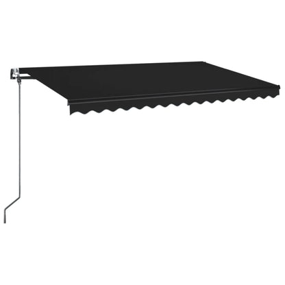Toldo Automático Led Sensor De Viento Gris Antracita 450x350 Cm_0