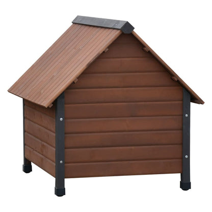 Caseta Para Perros Marron 76x76x72 Cm_1