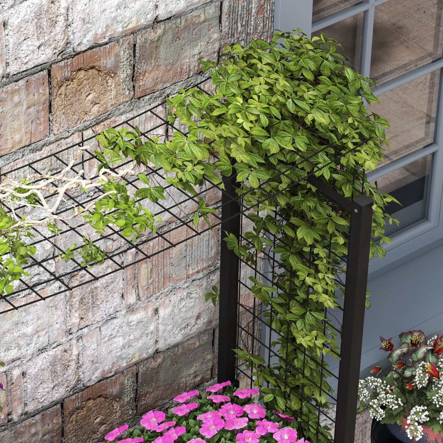 Outsunny Mesa De Cultivo Con Ruedas Huerto Urbano Elevado Enrejado 110x49x190 Cm_4
